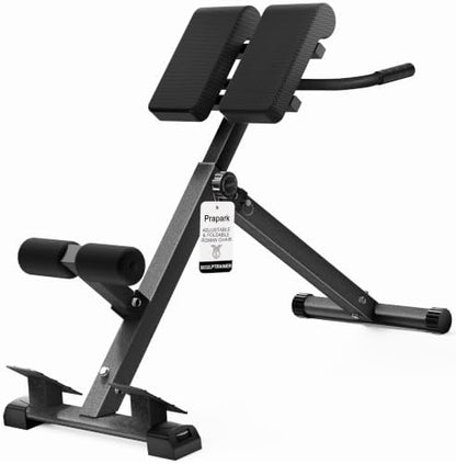 Adjustable Roman Chair – Back Extension Bench, 350 Lb Capacity