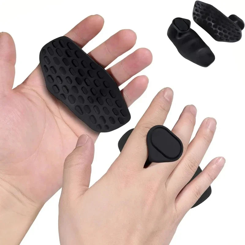 Anti-Slip Workout Grips, Ergonomics Rubber Gym Grips, Weight Lifting Grips for Hand Protection, Workout Gym Gloves for Men and Women Deadlift, Fitness Training, Weightlifting and Exercise